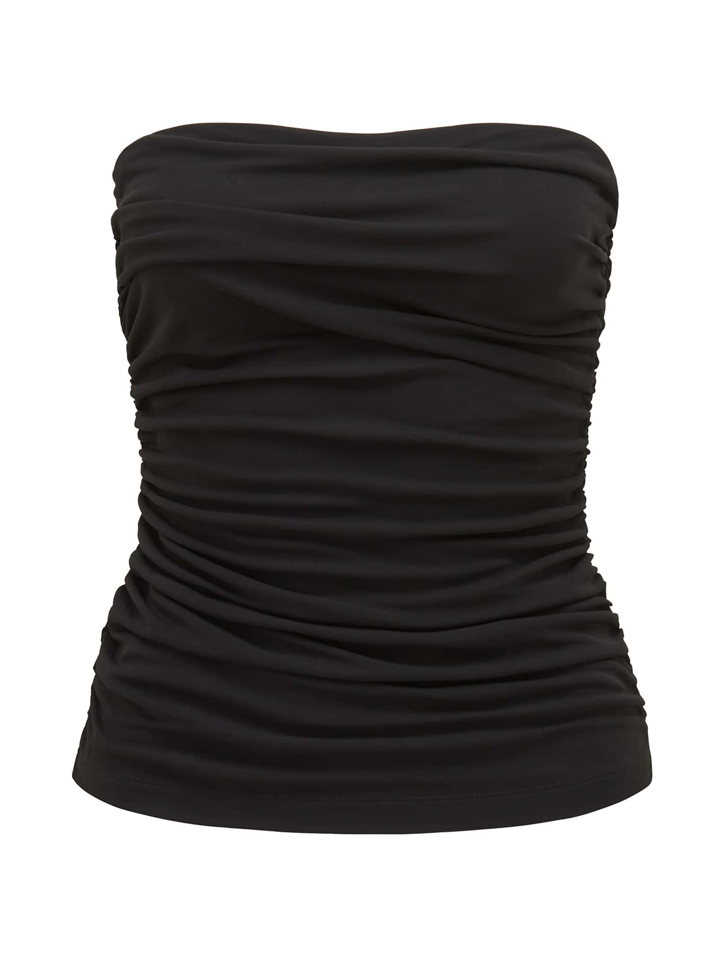 Ines Side Bandeau Top with Ruched Sides