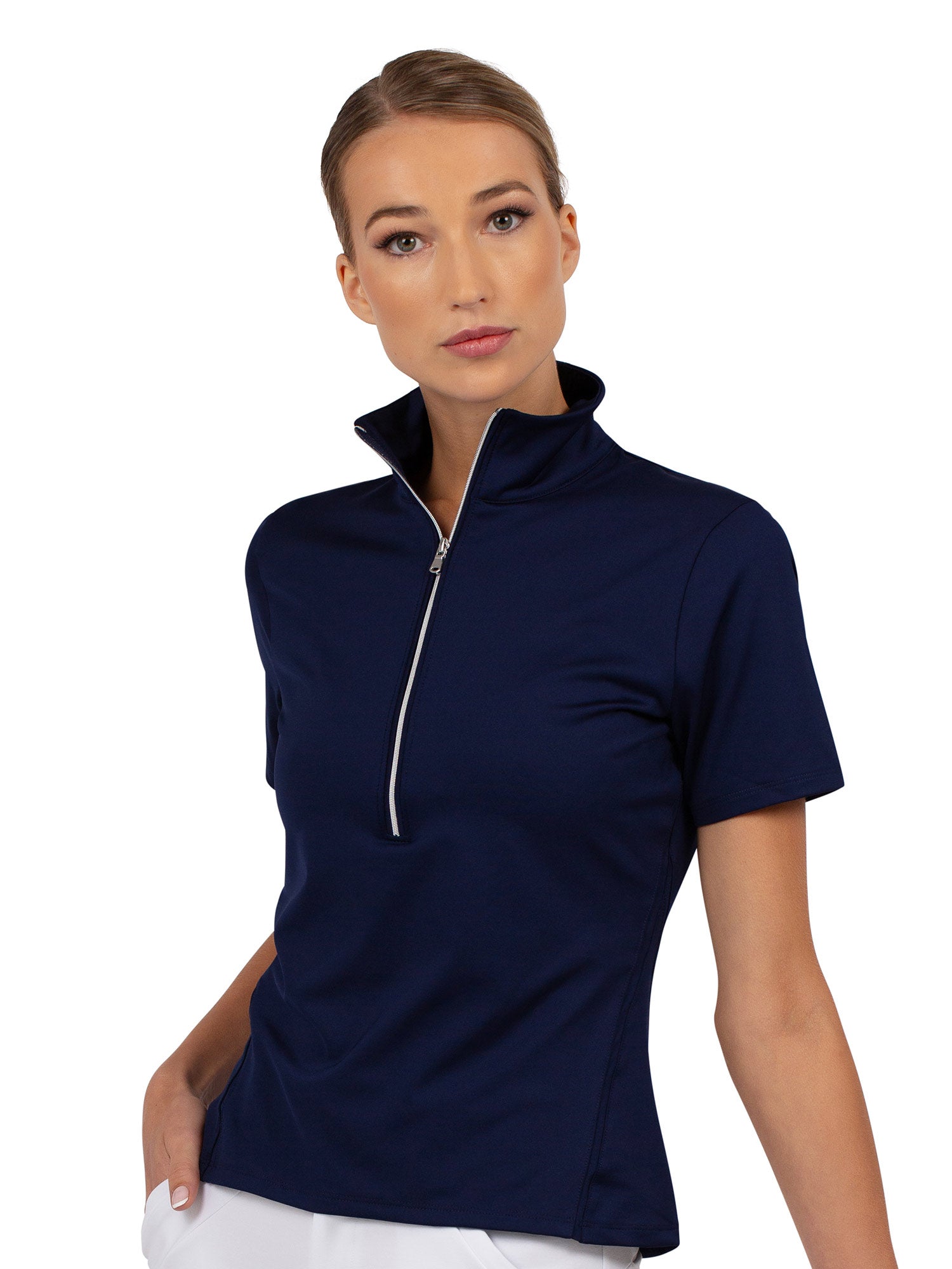 Ivy Golf Short Sleeve Quarter Zip - Ink