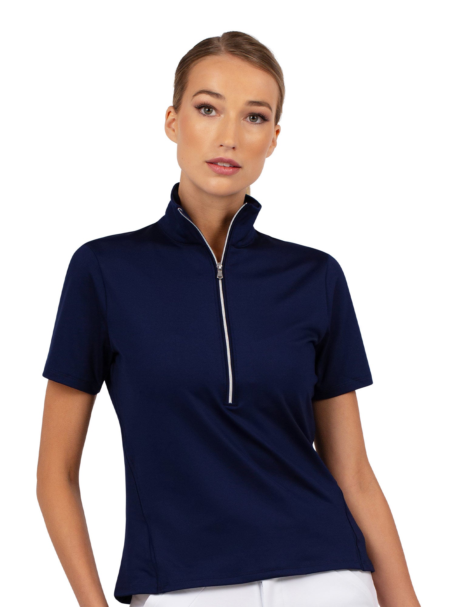 Ivy Golf Short Sleeve Quarter Zip - Ink