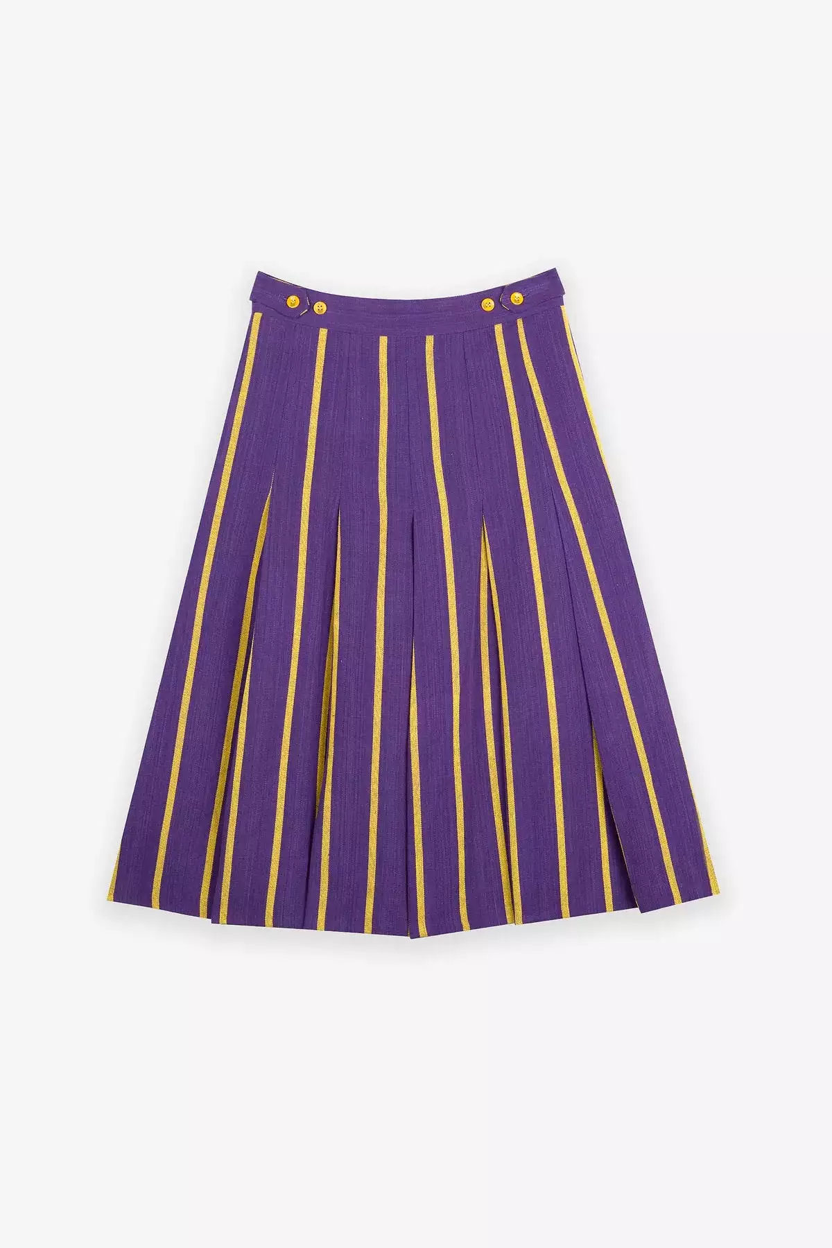 Izzy III High Waist Unisex Skirt - Purple/Yellow - Shop Now