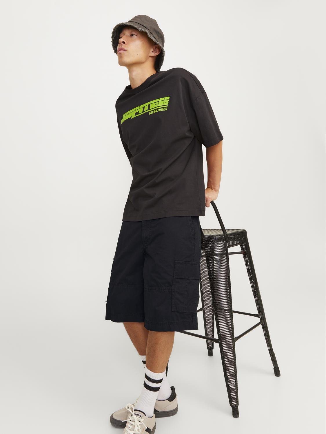 Jack & Jones Mens Cargo Shorts - Loose Fit