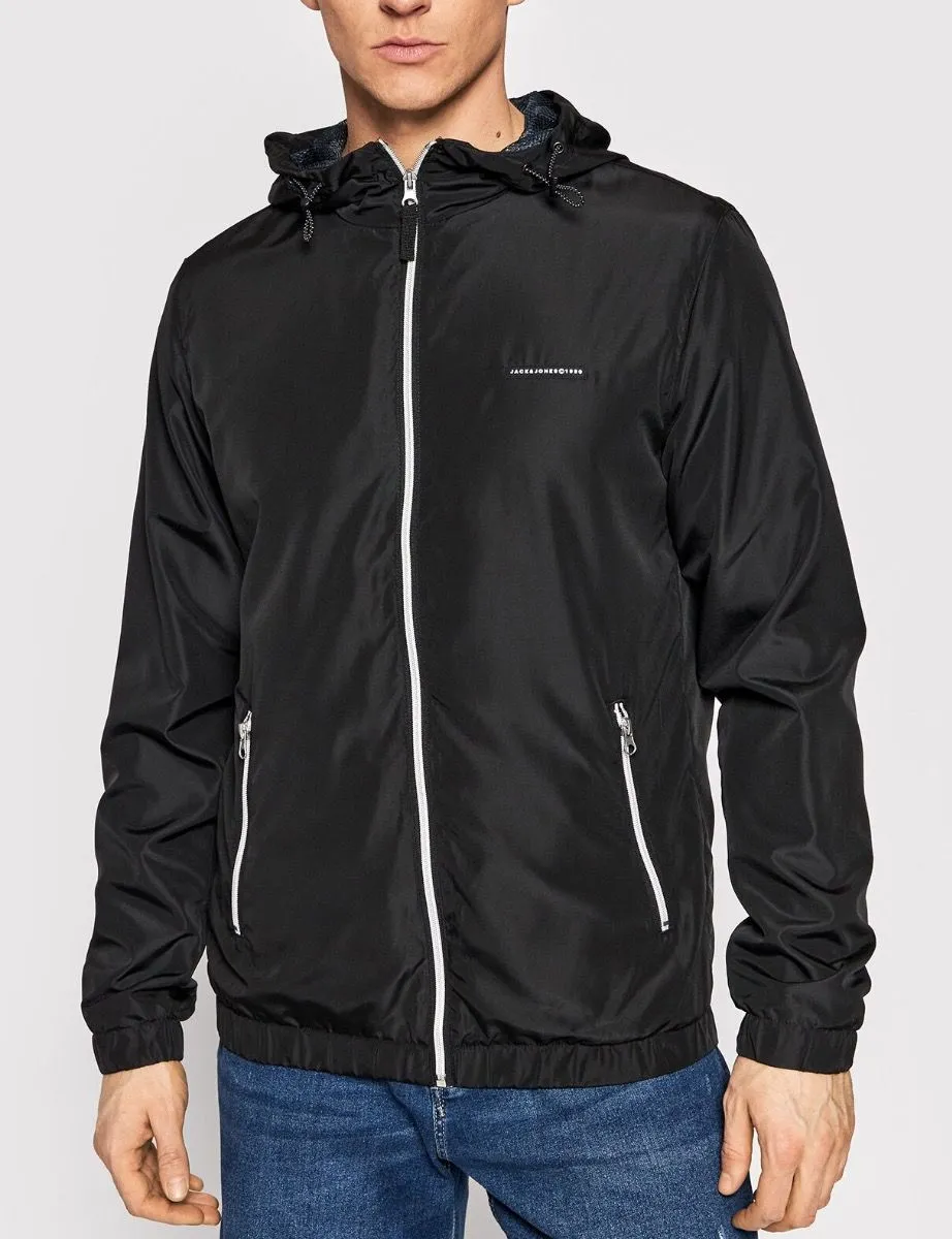 Jack and Jones Hooded Jungle Casual Jacket Black