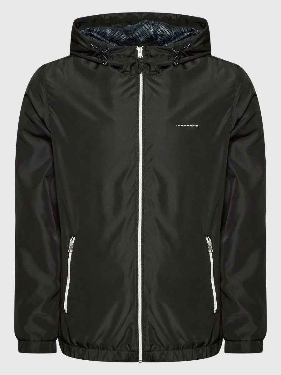 Jack and Jones Hooded Jungle Casual Jacket Black