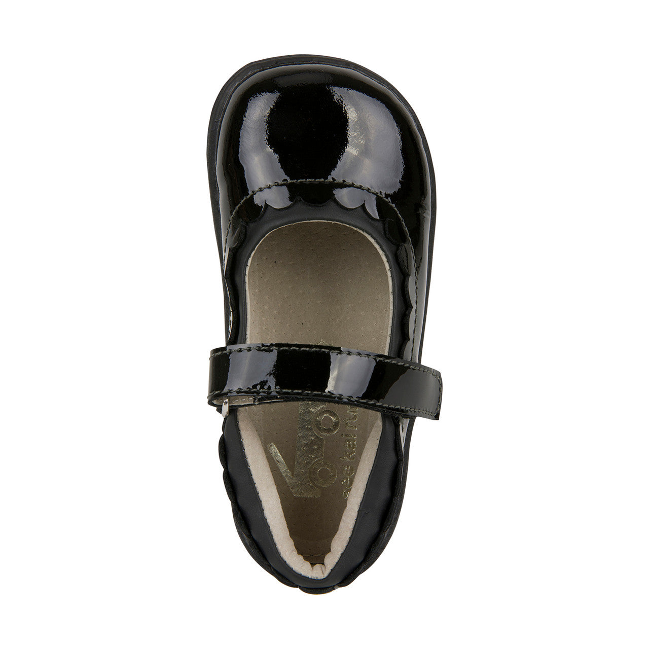 Jane II Kids Mary Jane Dress Shoe - Black Patent