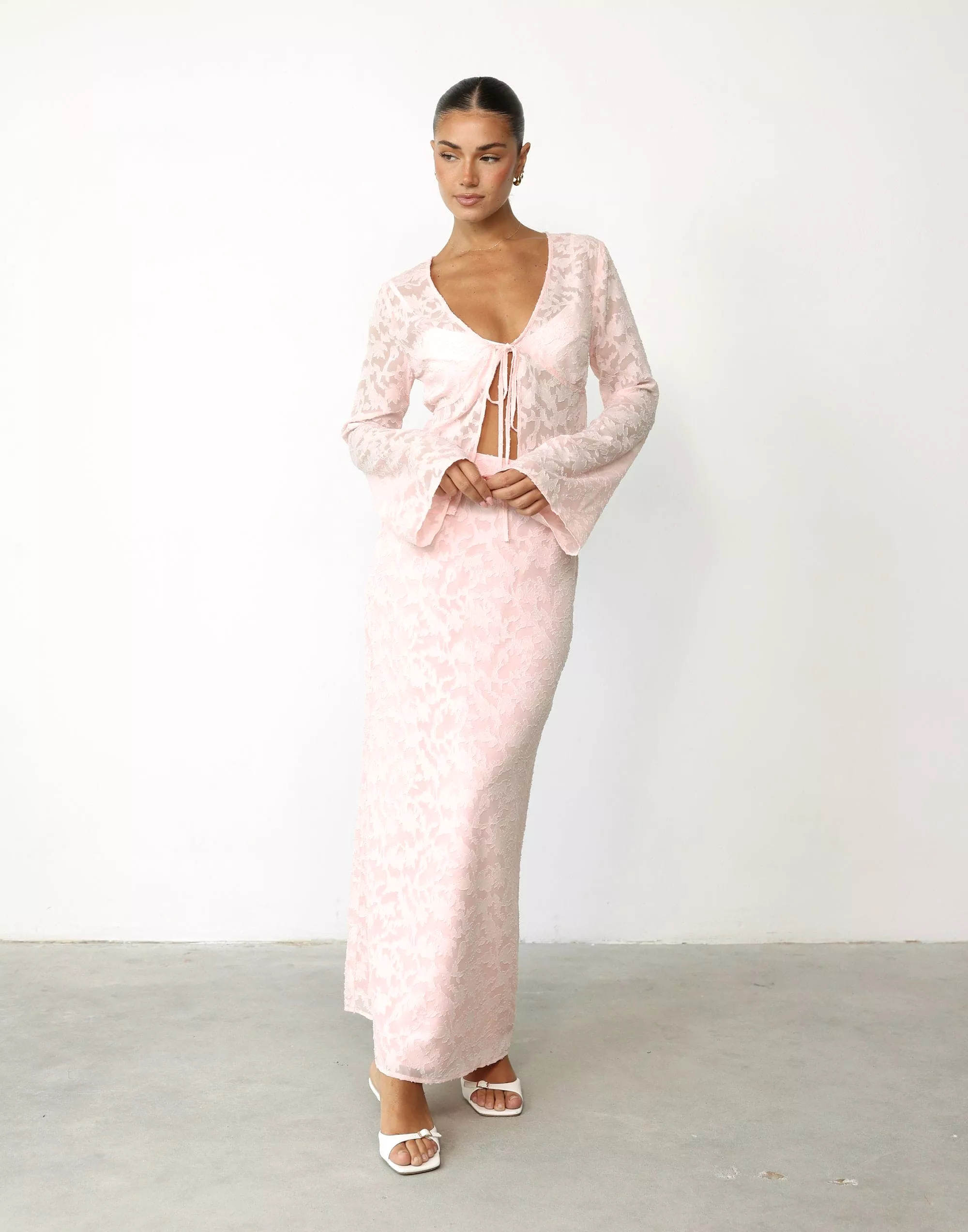 Juliet Maxi Skirt - Blush - Shop Now