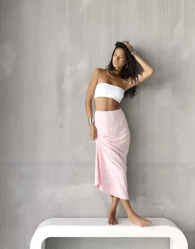 Juliet Maxi Skirt - Blush - Shop Now