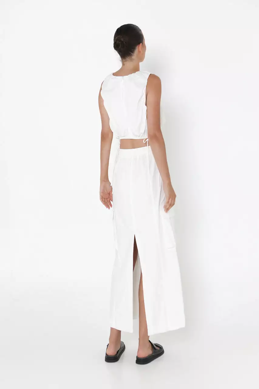 Kasey White Midi Skirt