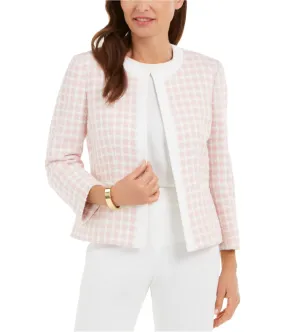 Kasper Women's Checkered Blazer Jacket - One Button Option.