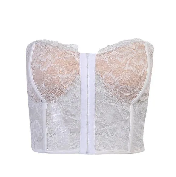 White Lace Bandeau Top - Kellie