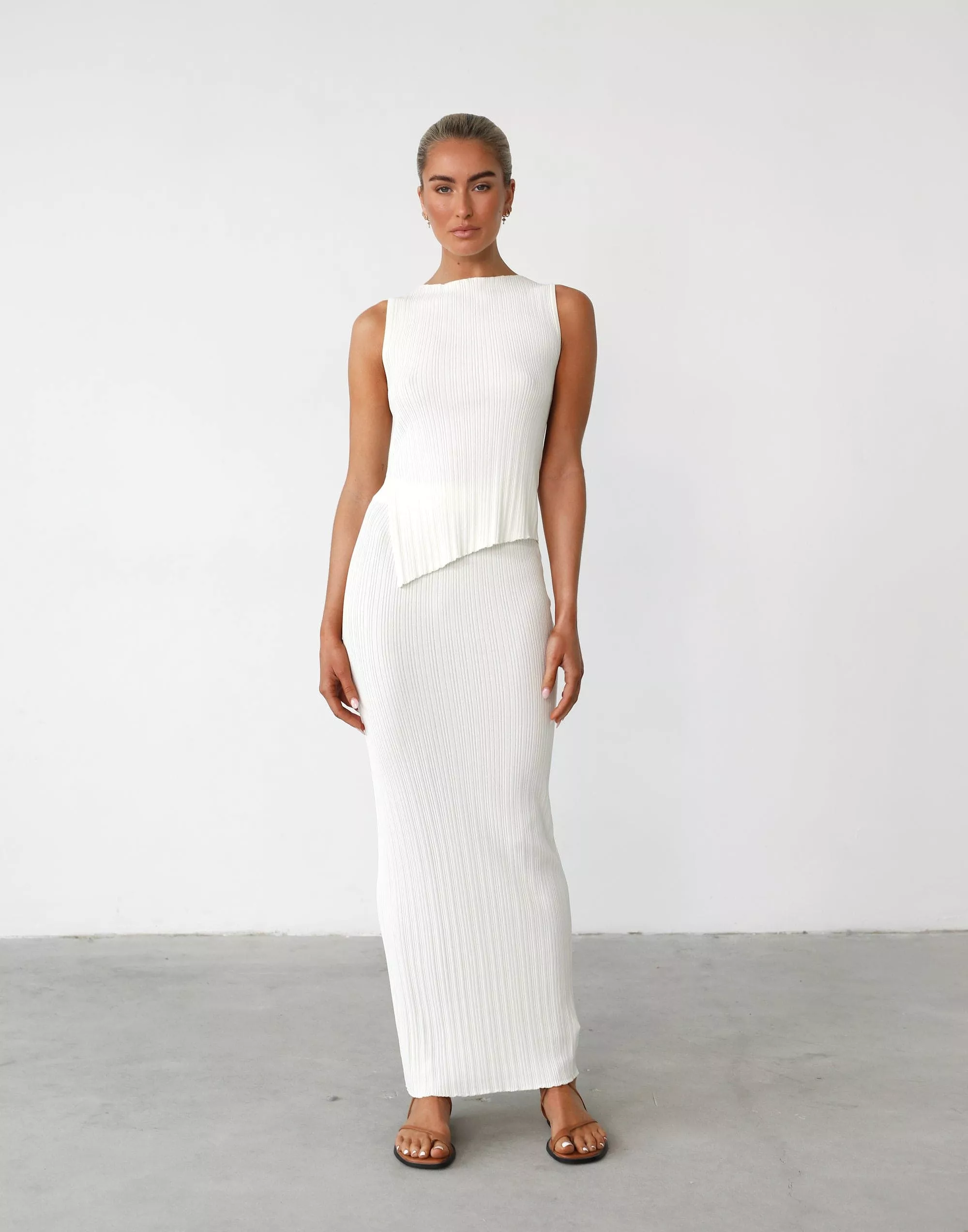 Kienna Maxi Skirt in White