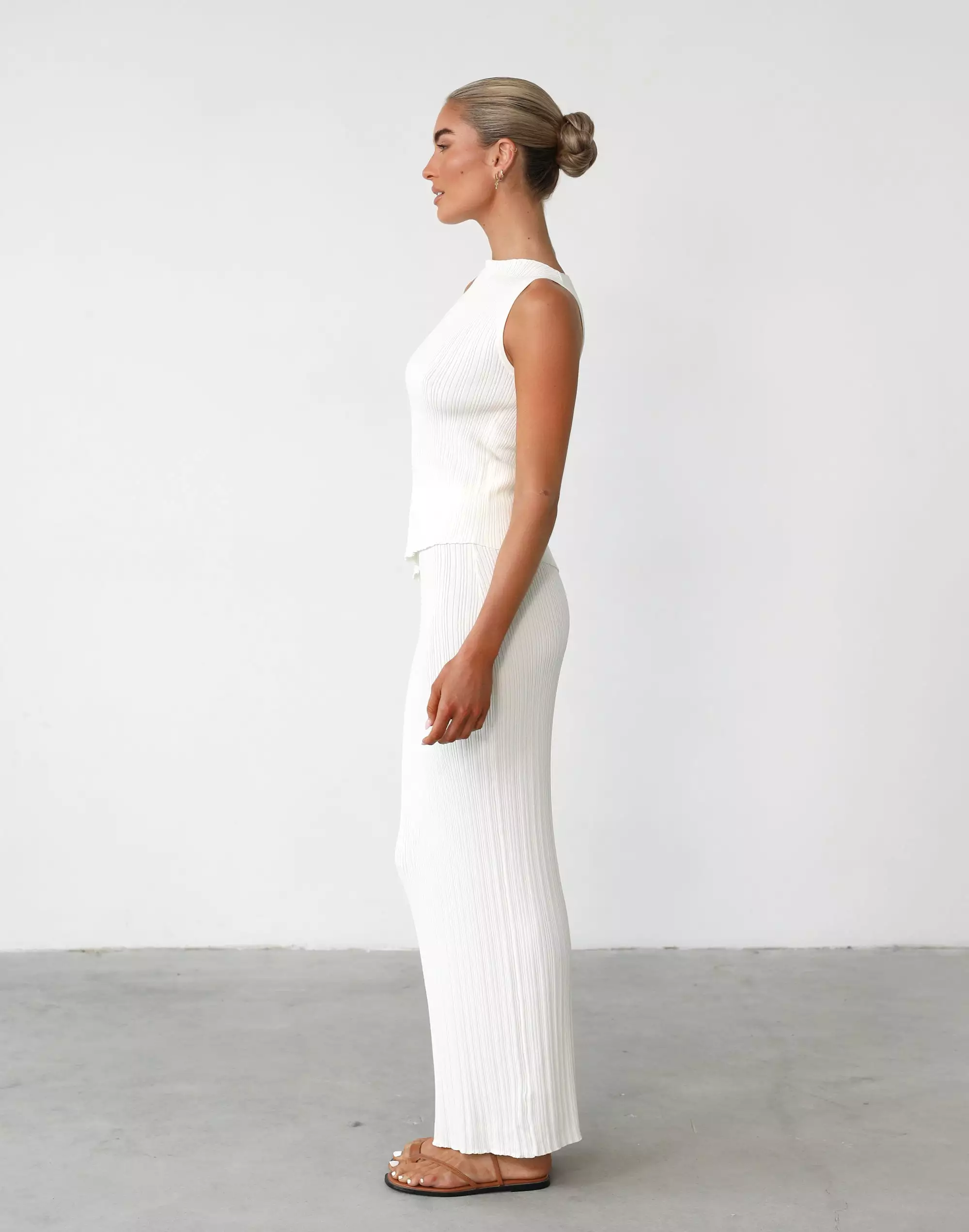 Kienna Maxi Skirt in White