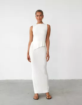 Kienna Maxi Skirt in White