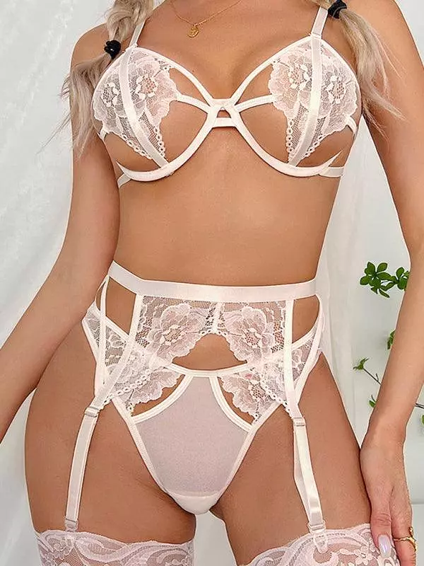 Lace Underwire Women's Lingerie Set