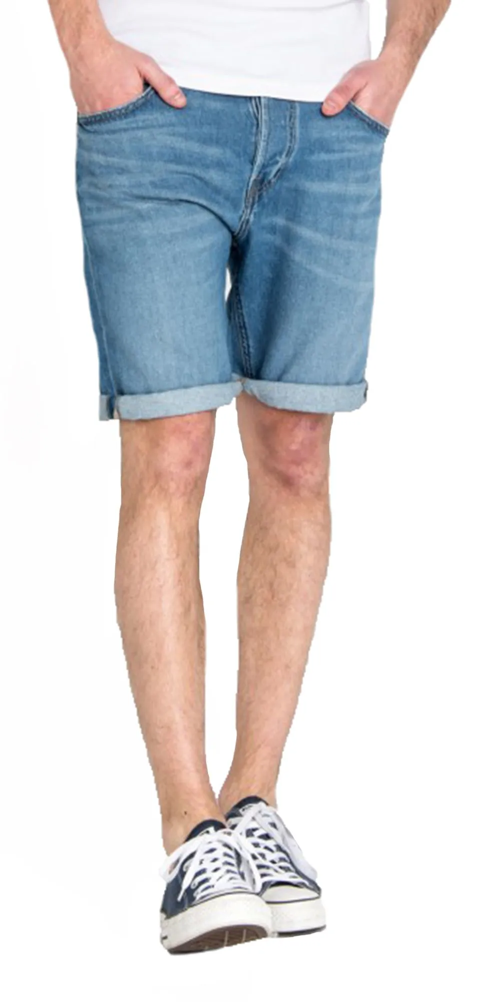 Mid Rise Lee Denim Shorts with 5 Pockets