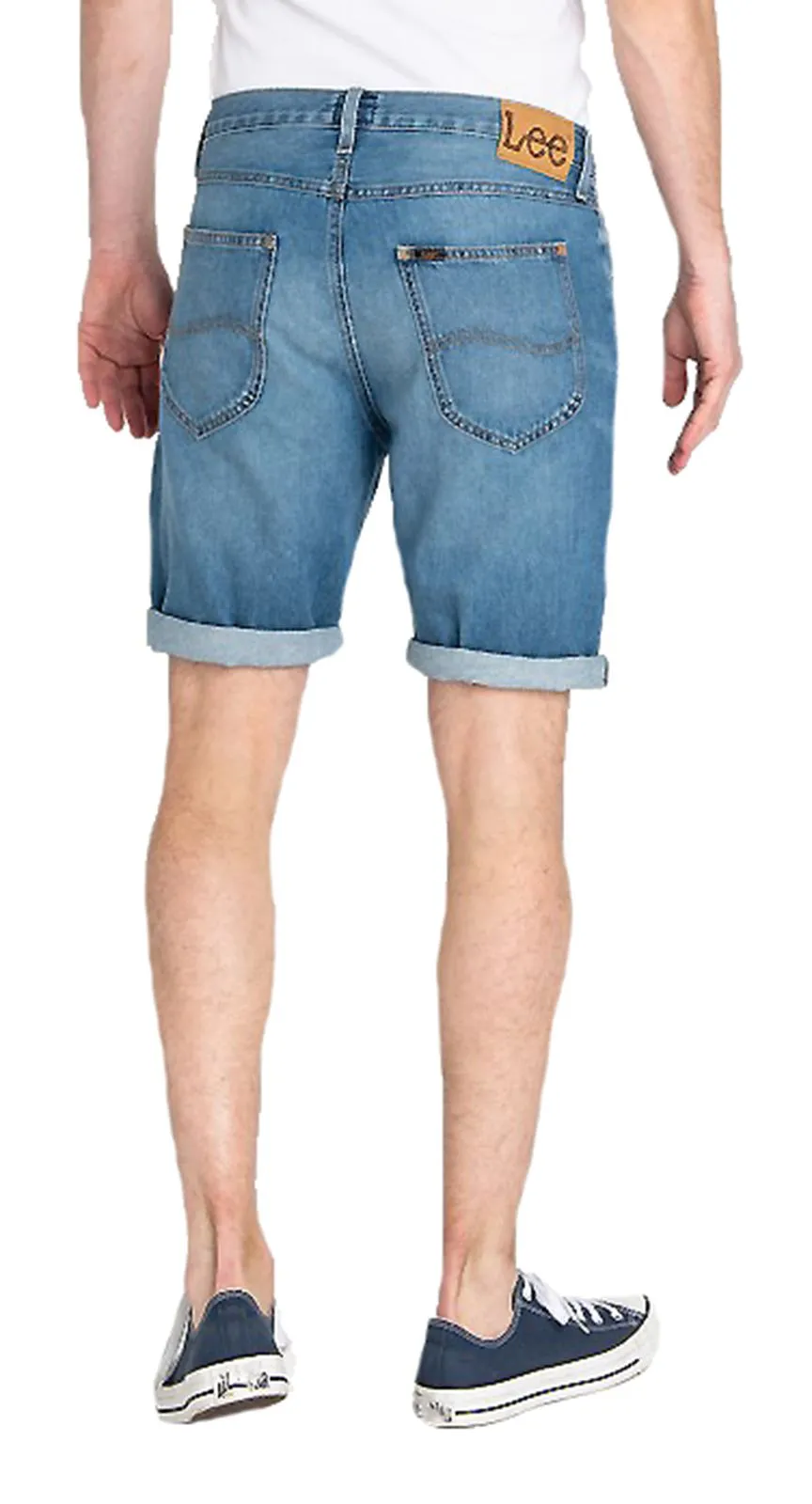 Mid Rise Lee Denim Shorts with 5 Pockets