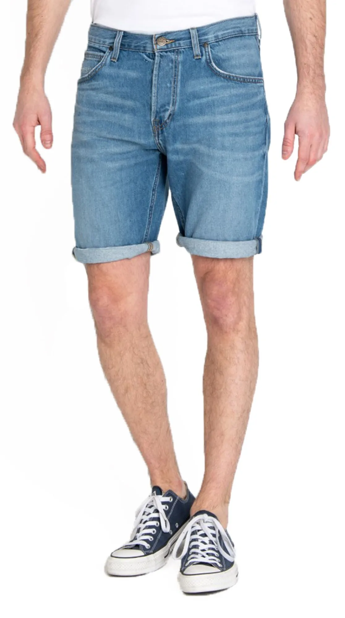 Mid Rise Lee Denim Shorts with 5 Pockets