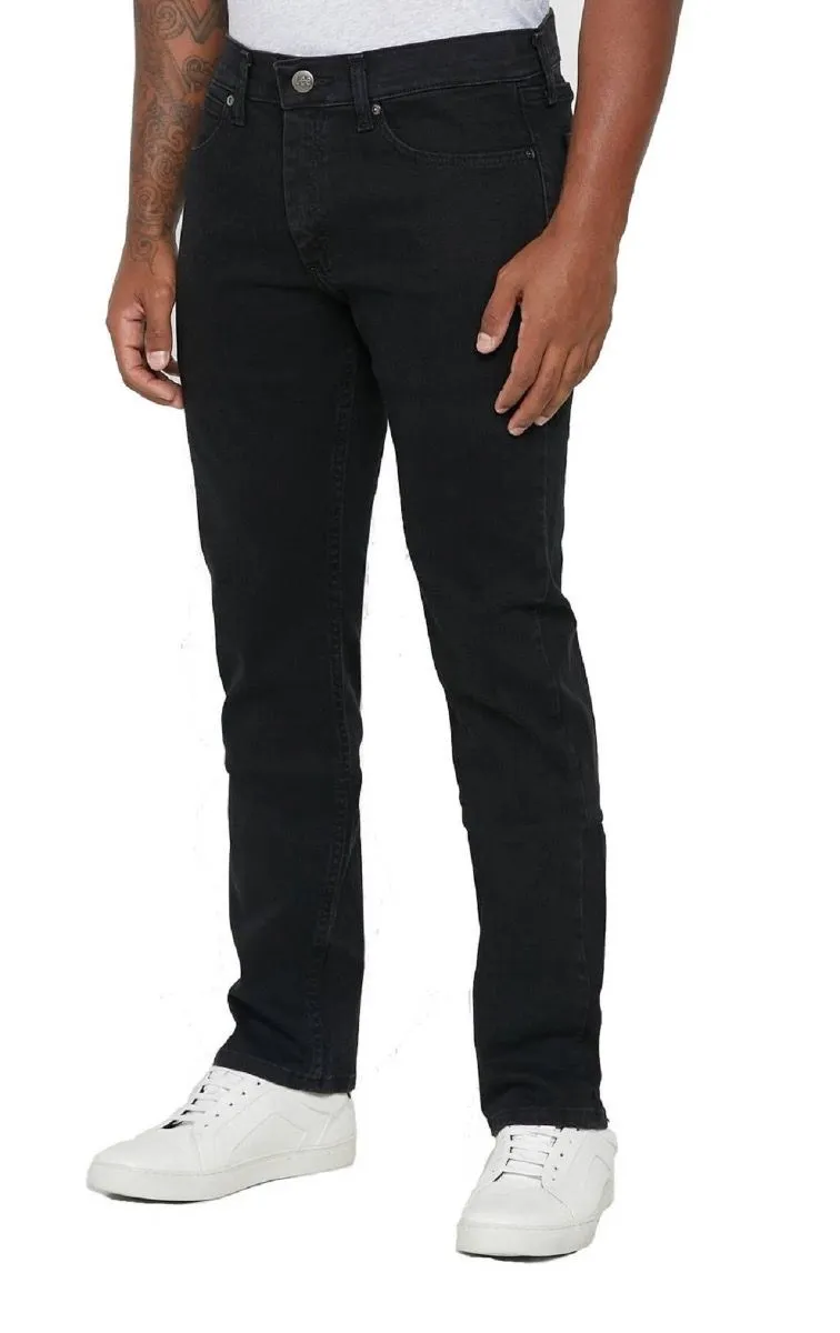 Black Overdye Legendary Slim Denim Stretch Jeans by Lee