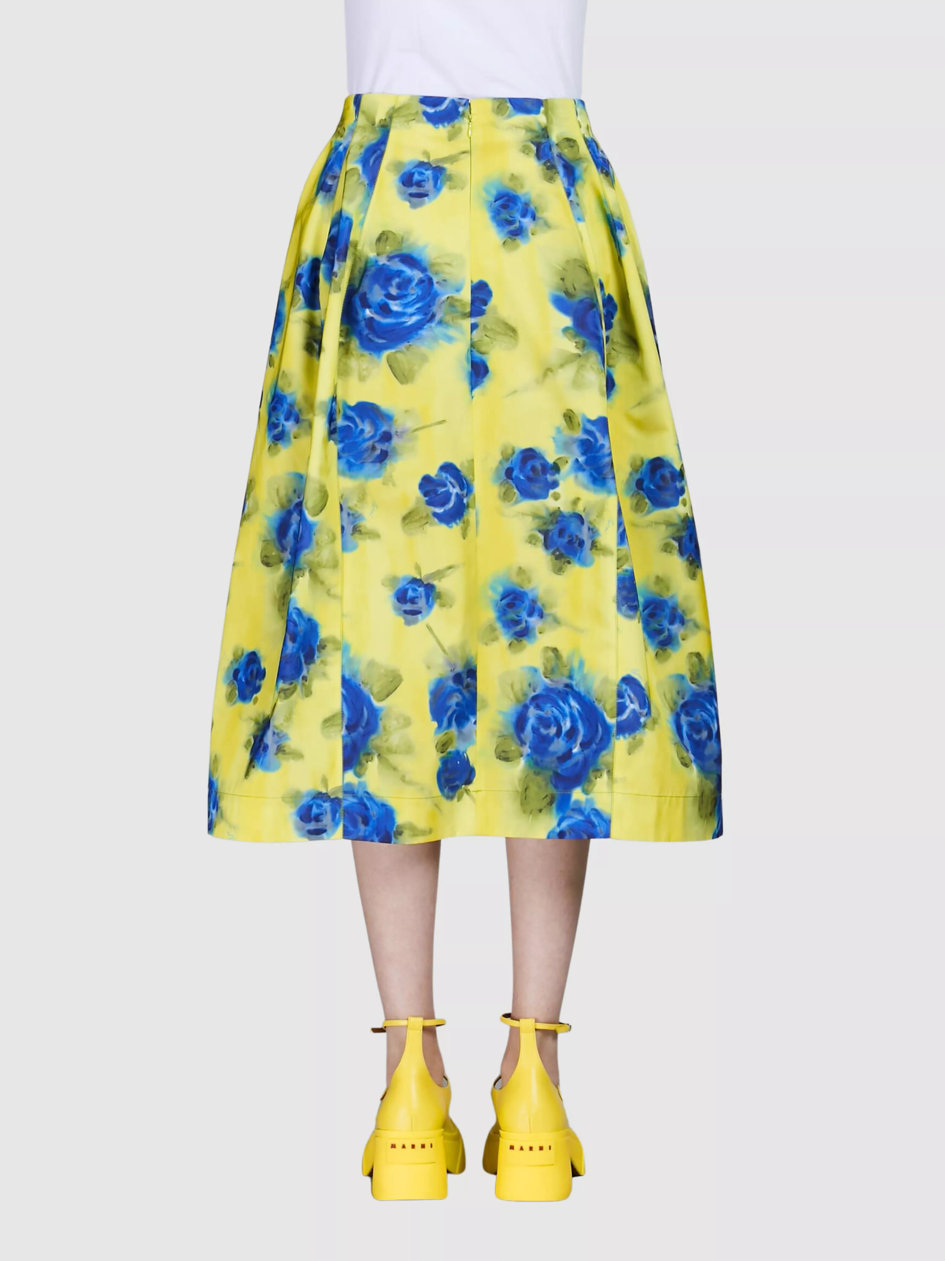 Lemonade Floral Midi Skirt