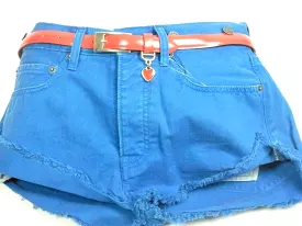 Levi's Electric Blue Denim Shorts - Ladies Medium.