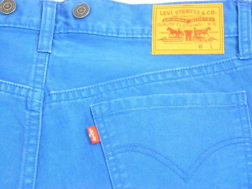 Levi's Electric Blue Denim Shorts - Ladies Medium.