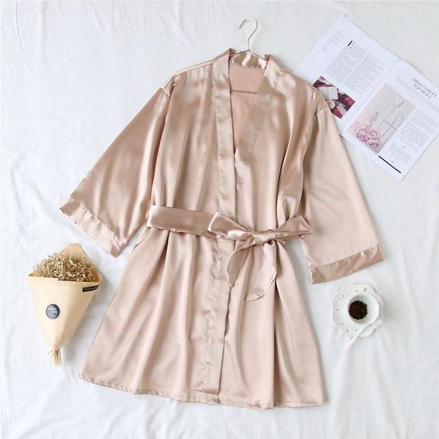 Lightweight Kimono-style Summer Robe Pajamas