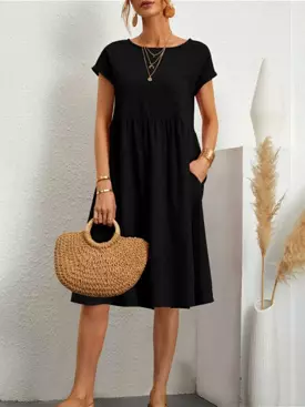 Lightweight Short Sleeved Summer Dress