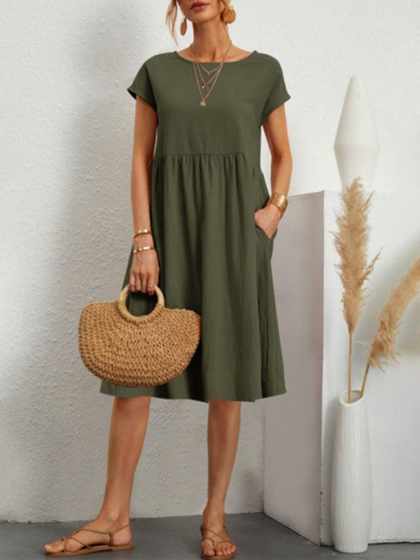 Lightweight Short Sleeved Summer Dress