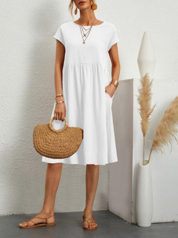 Lightweight Short Sleeved Summer Dress