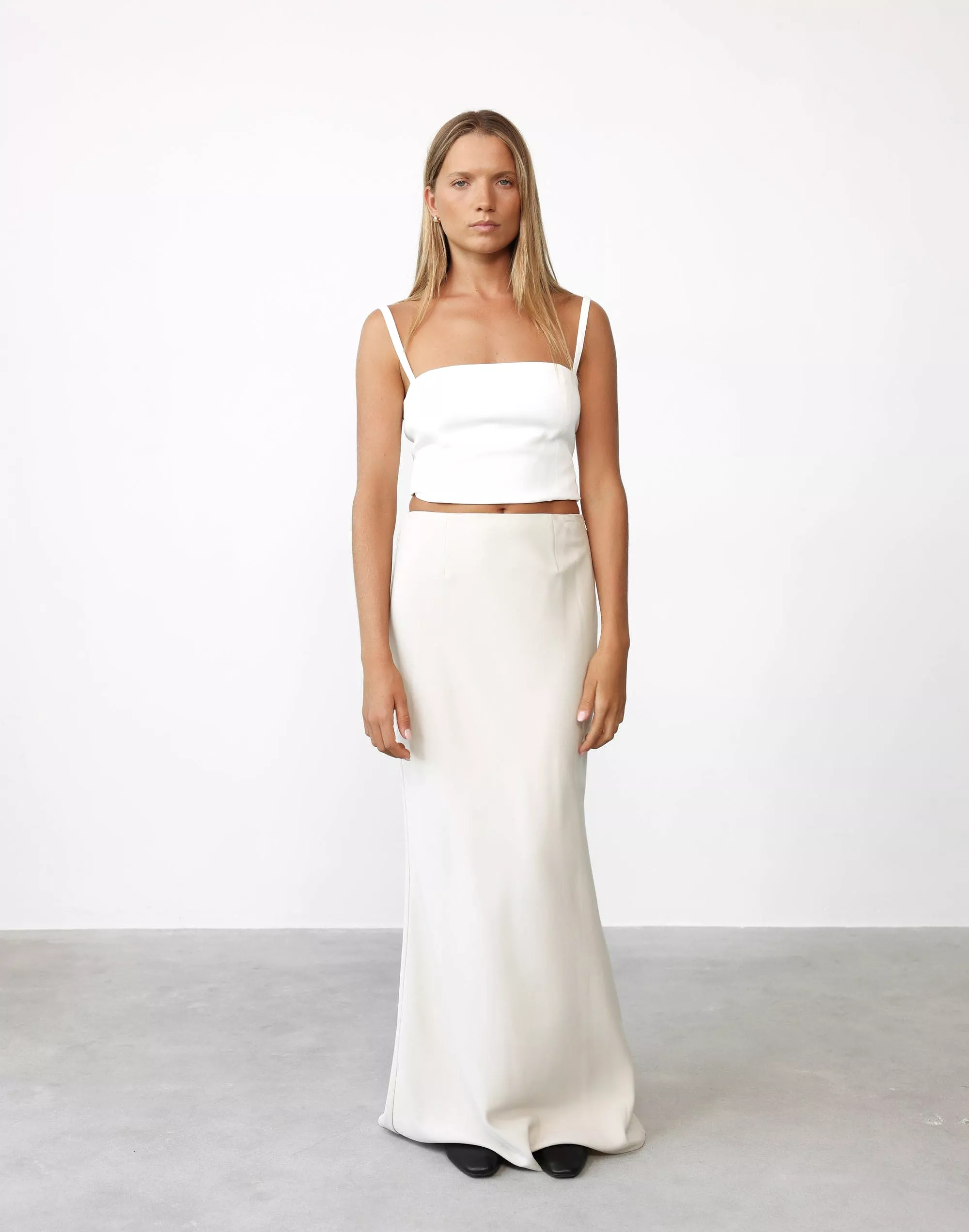 Lilou Maxi Skirt Pistachio Shell