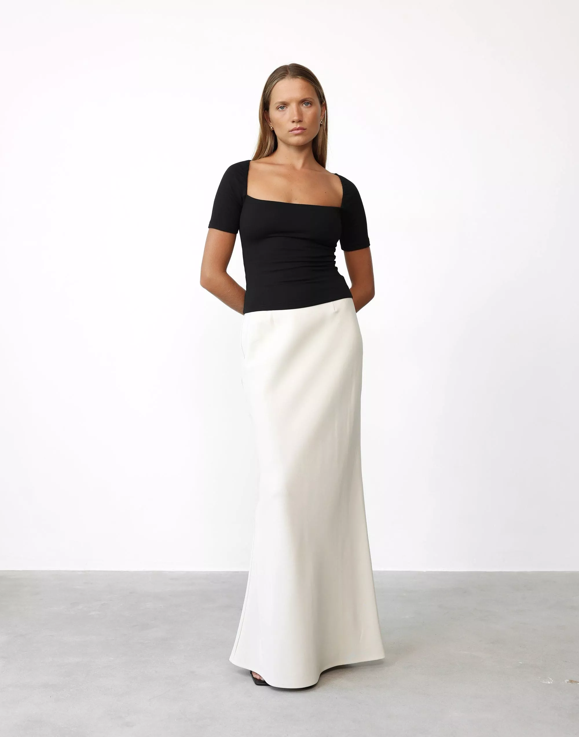 Lilou Maxi Skirt Pistachio Shell