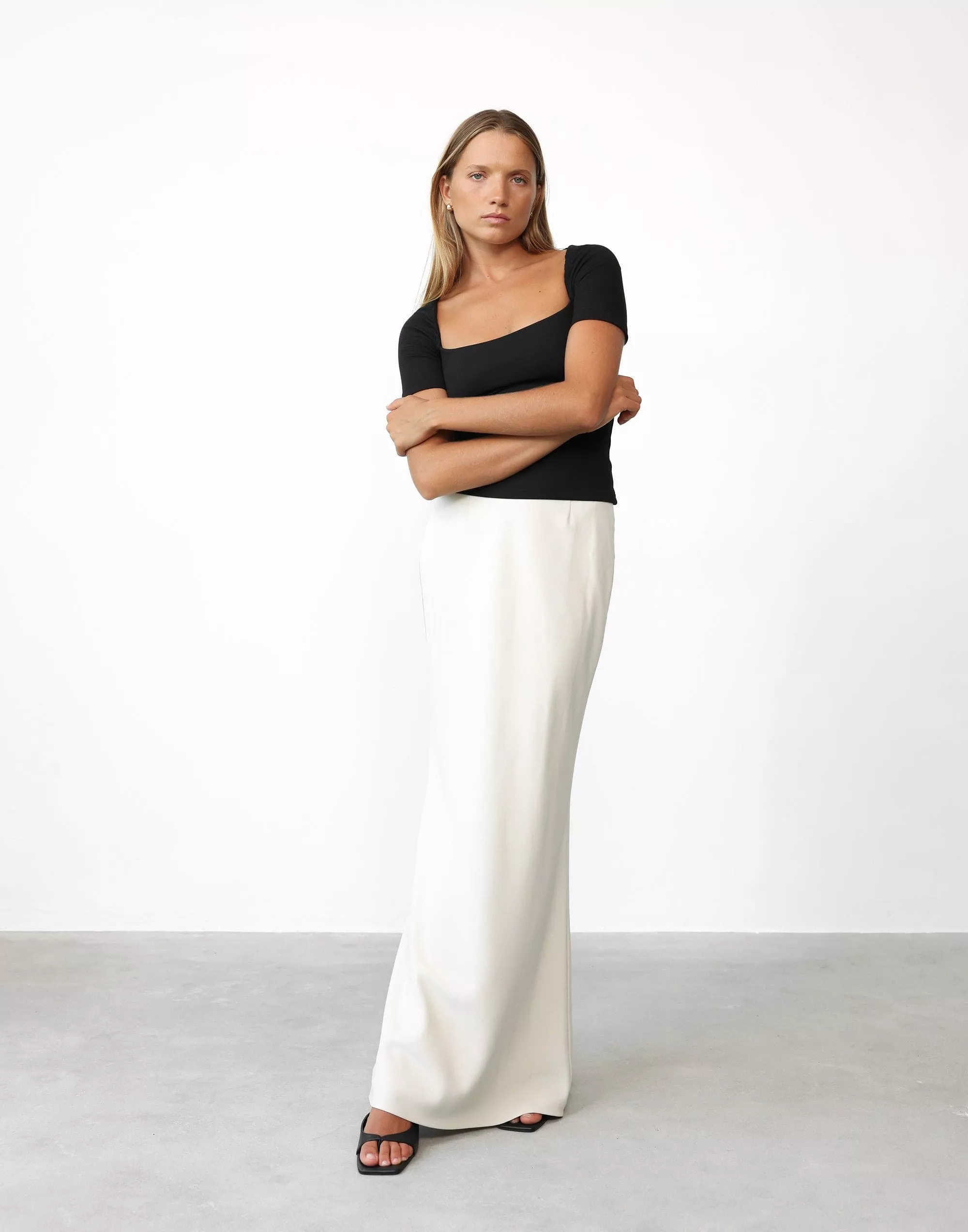 Lilou Maxi Skirt Pistachio Shell