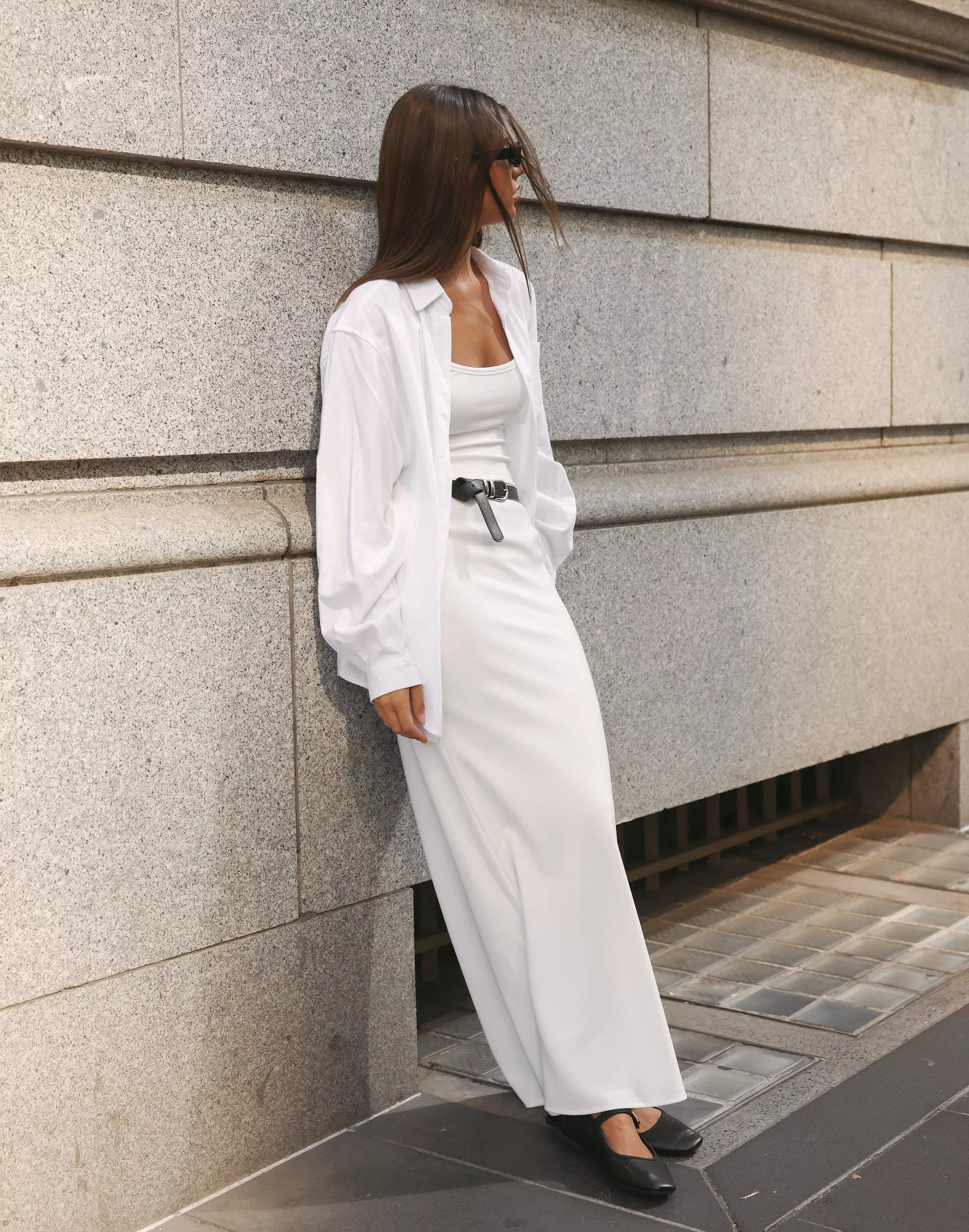 Lilou Maxi Skirt - White