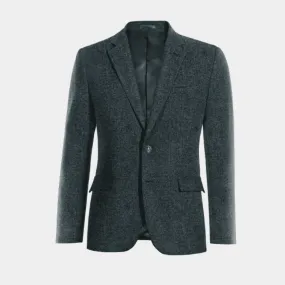 Limited edition blue Donegal tweed blazer.