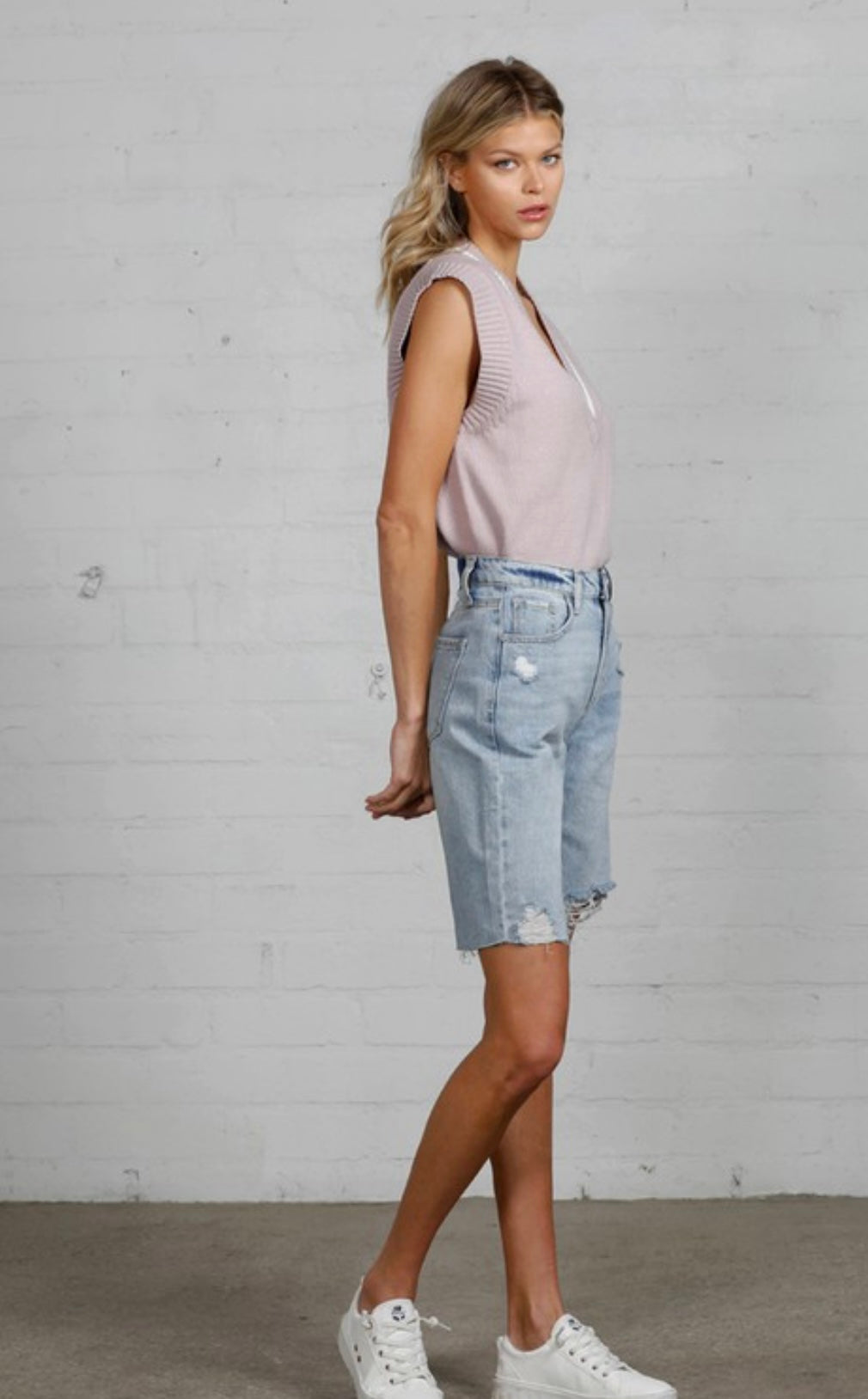 Lindsay Denim Bermuda Shorts - Buy Online now