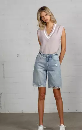 Lindsay Denim Bermuda Shorts - Buy Online now