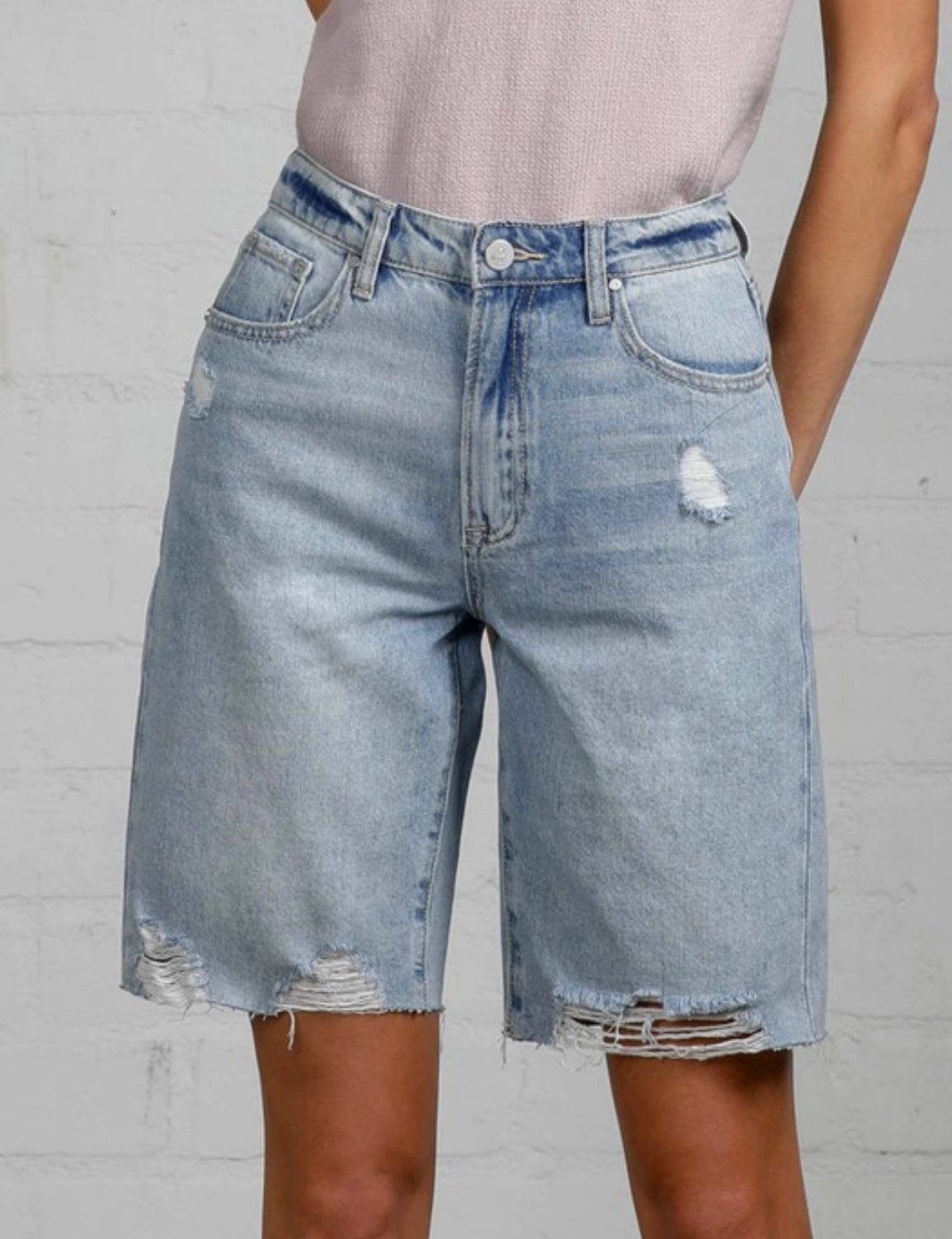 Lindsay Denim Bermuda Shorts - Buy Online now