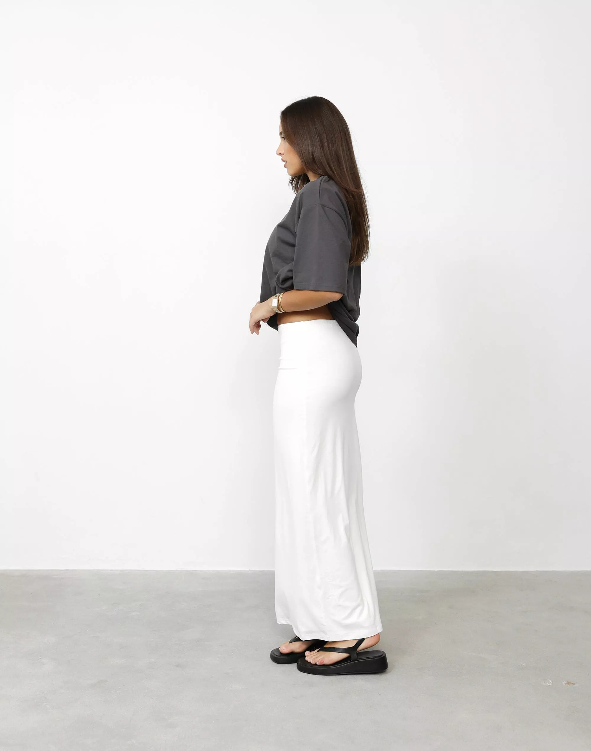 Lindsay White Maxi Skirt