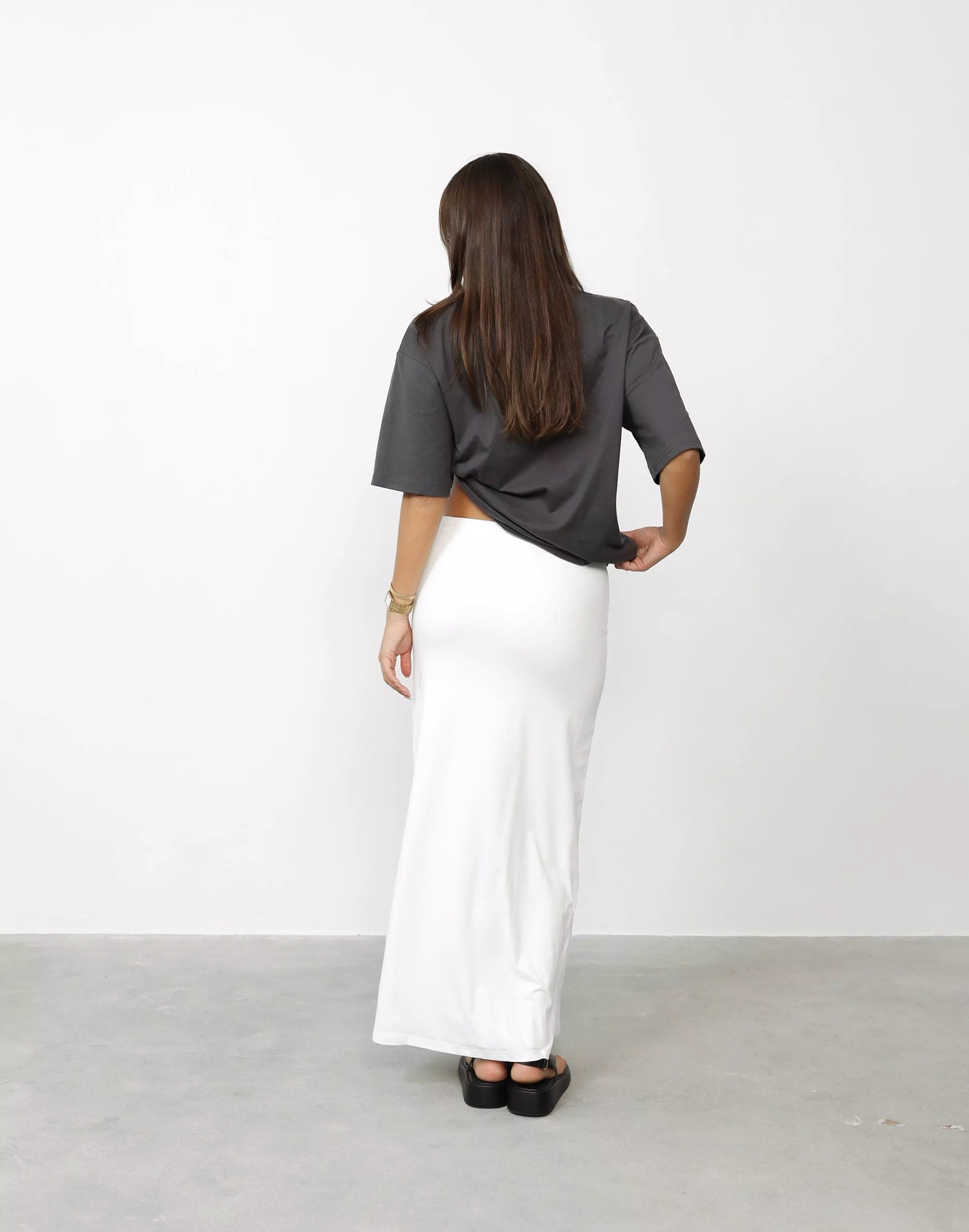 Lindsay White Maxi Skirt