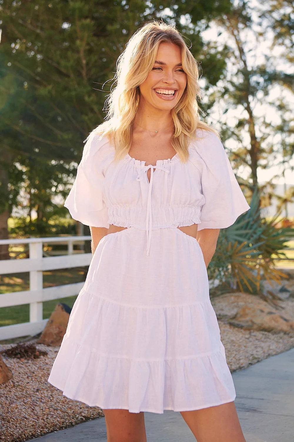 Linen Mini Dress for Summer - Wilder Collection