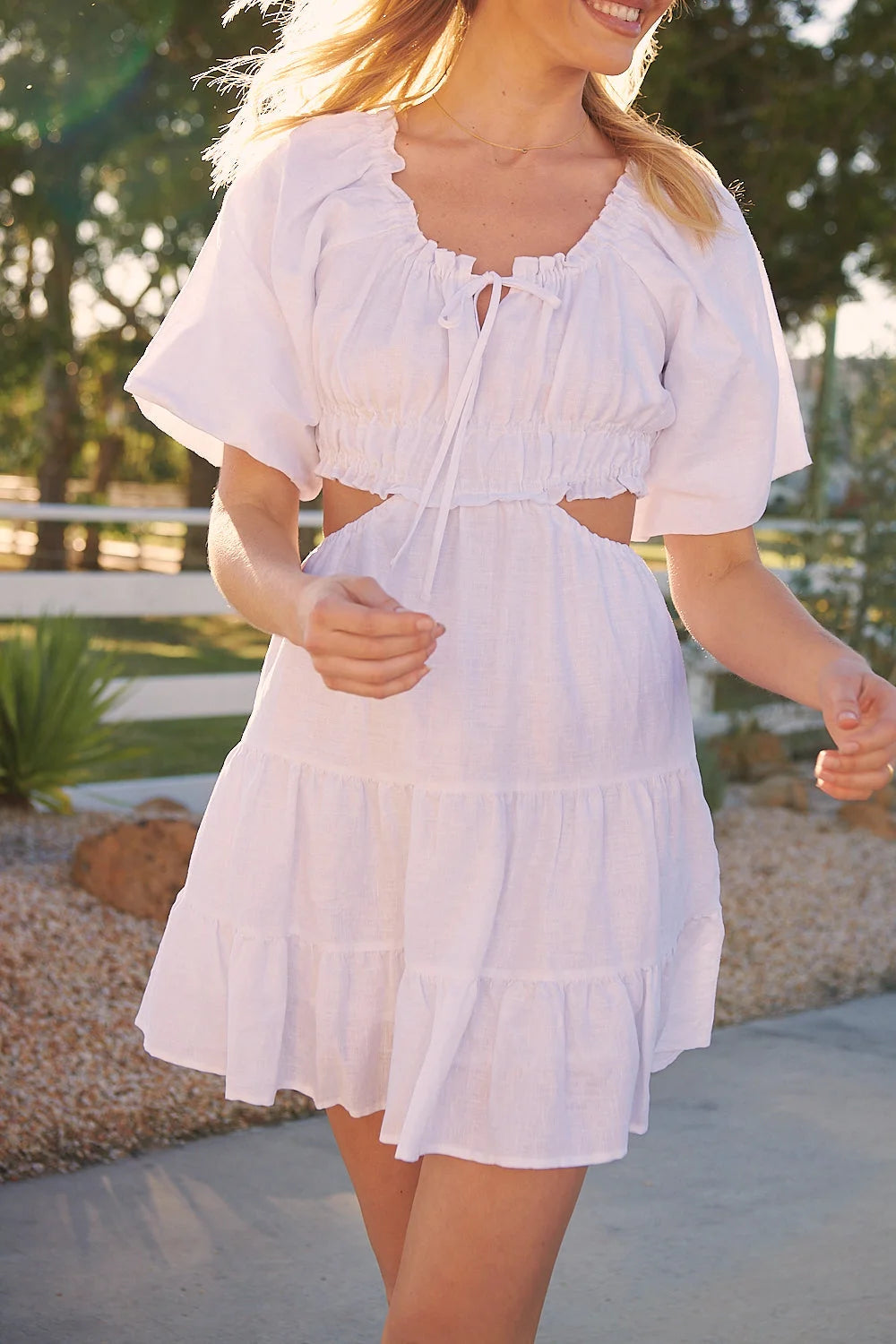 Linen Mini Dress for Summer - Wilder Collection