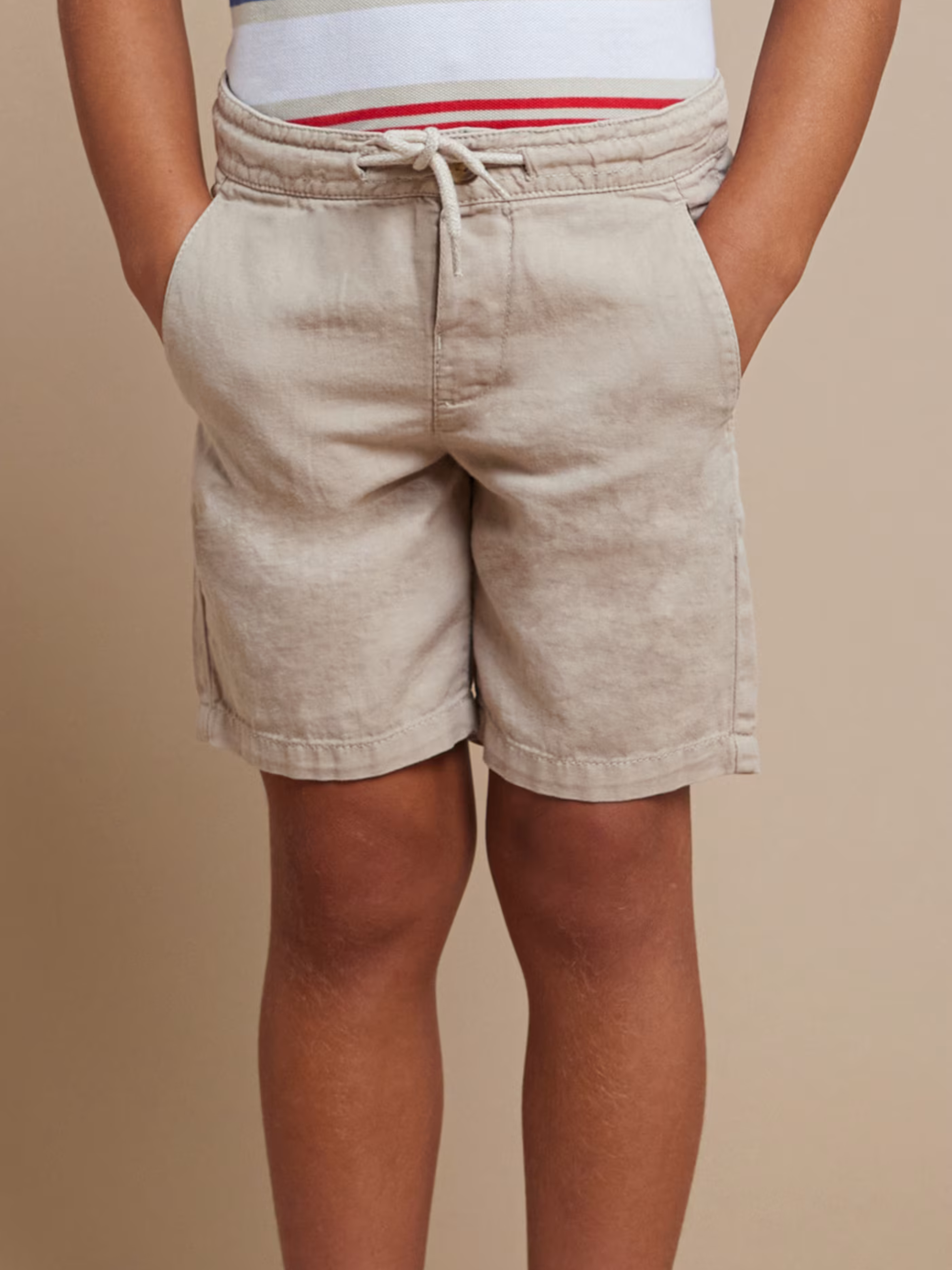 Linen Shorts - Tan