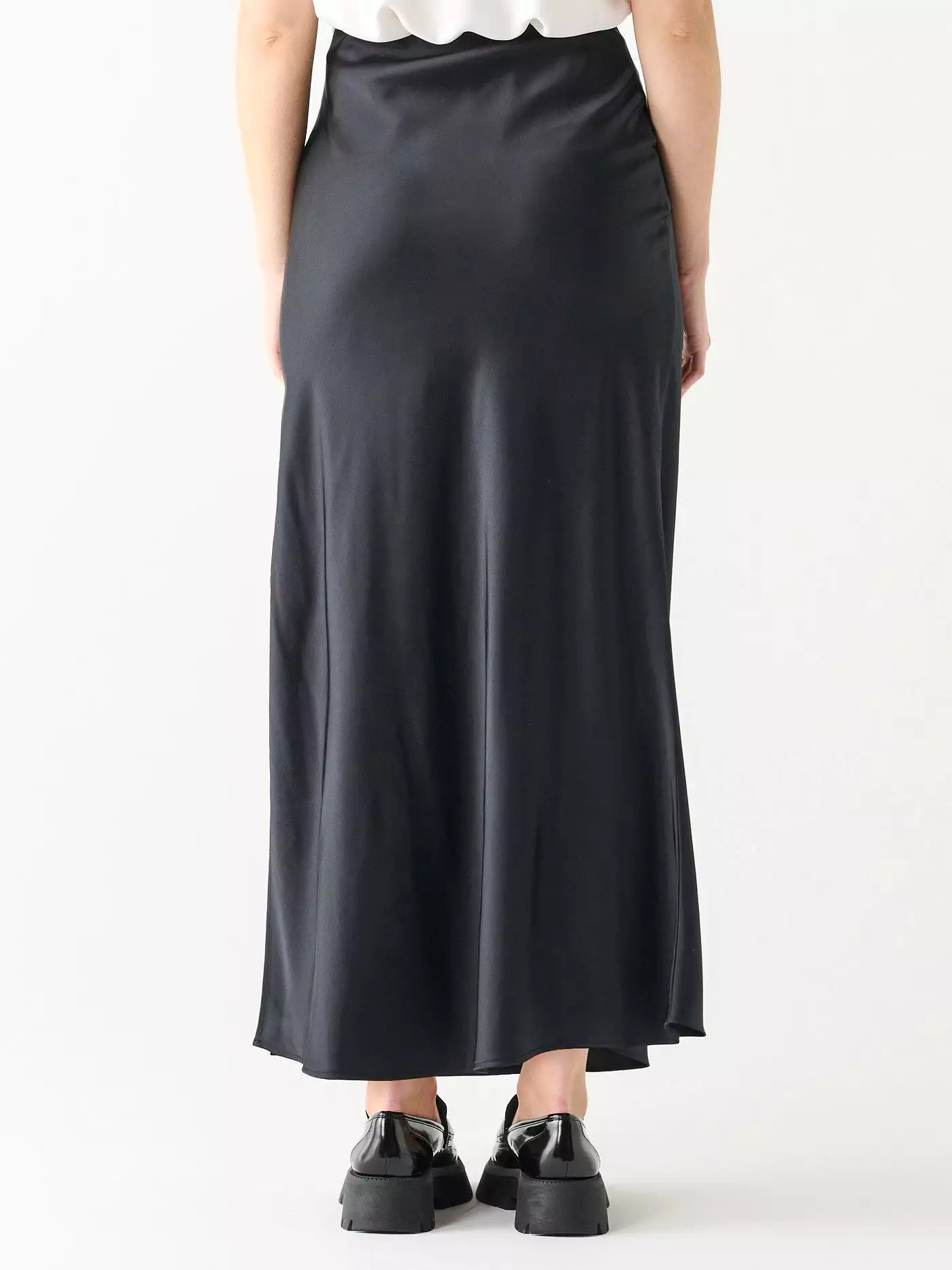 Long Satin Maxi Skirt