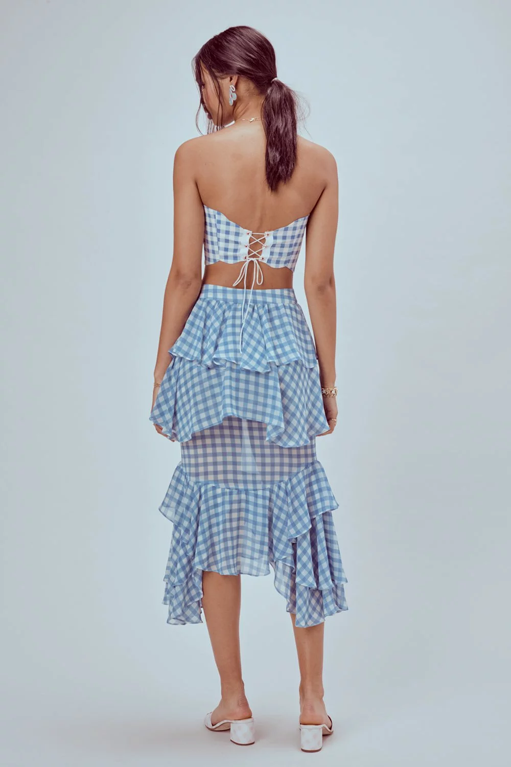 Love and Lemons Dorothy Ruffled Midi Skirt - Shop Now