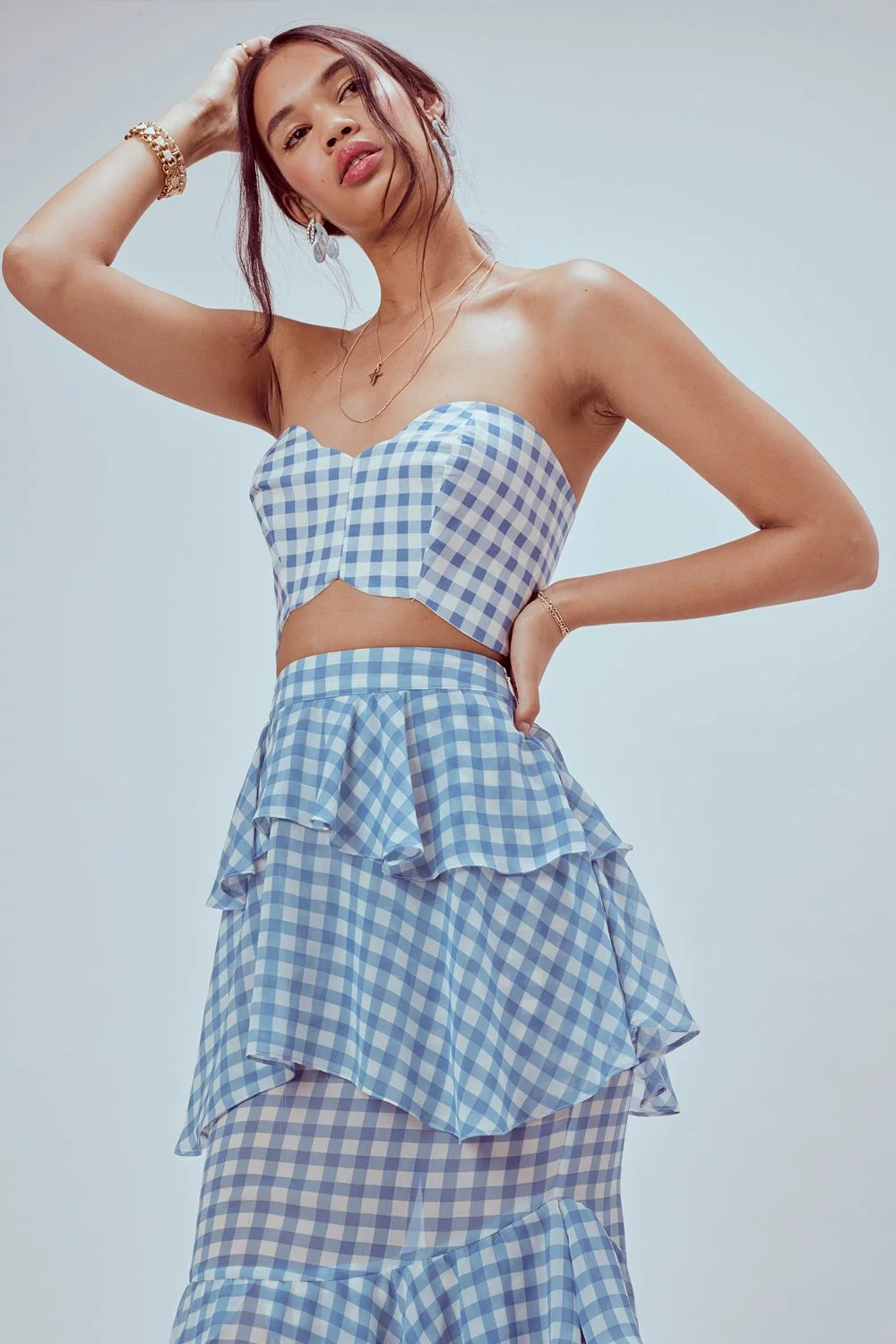 Love and Lemons Dorothy Ruffled Midi Skirt - Shop Now