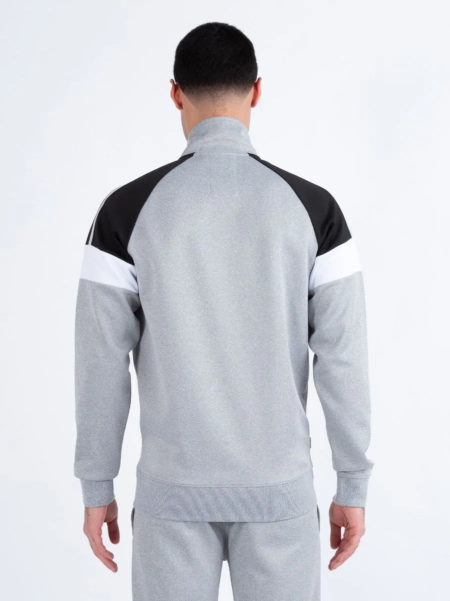 Luke 1977 Light Marl Grey 3 Zip Sport Kas Track Jacket