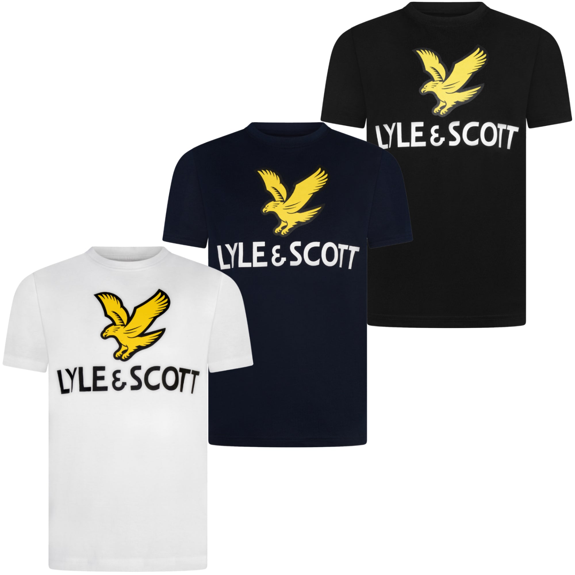 Lyle & Scott Boys T-Shirt - Short Sleeved with Eagle Logo