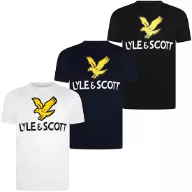 Lyle & Scott Boys T-Shirt - Short Sleeved with Eagle Logo