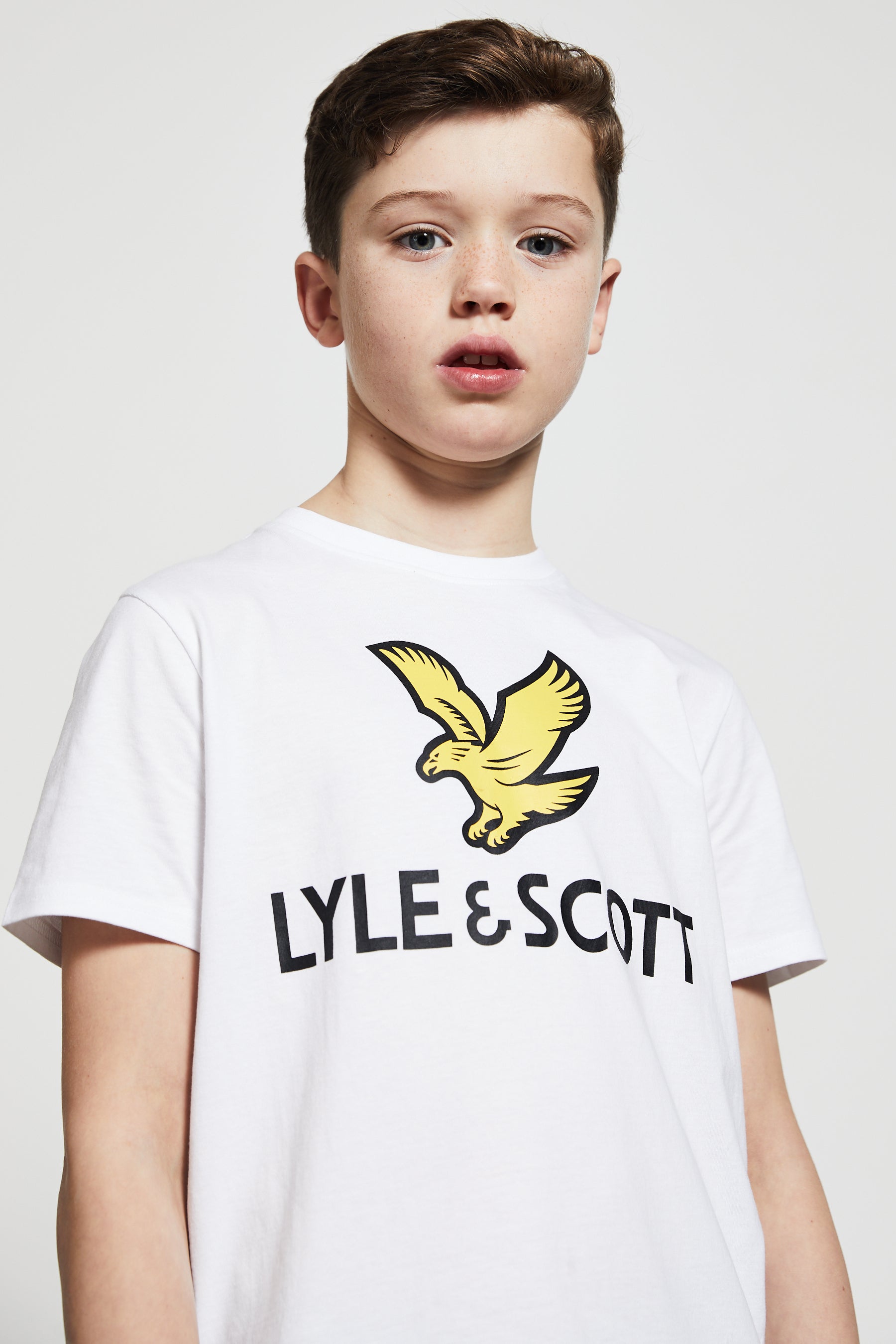 Lyle & Scott Boys T-Shirt - Short Sleeved with Eagle Logo