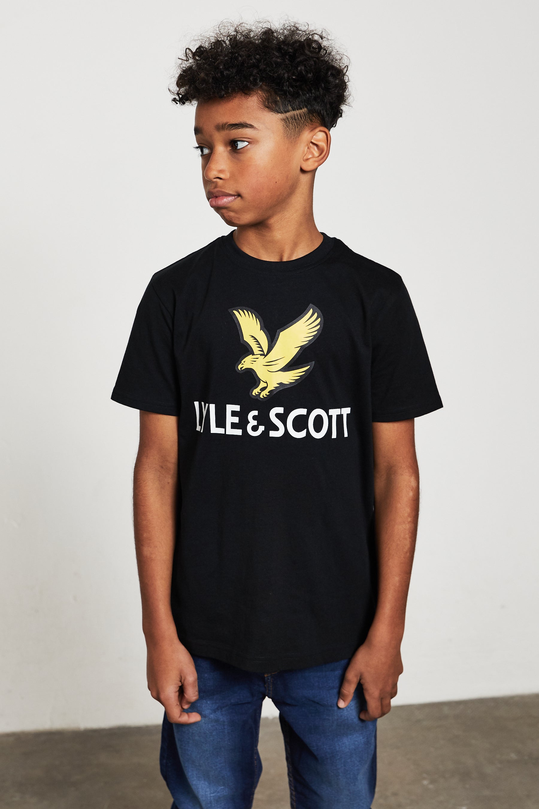 Lyle & Scott Boys T-Shirt - Short Sleeved with Eagle Logo