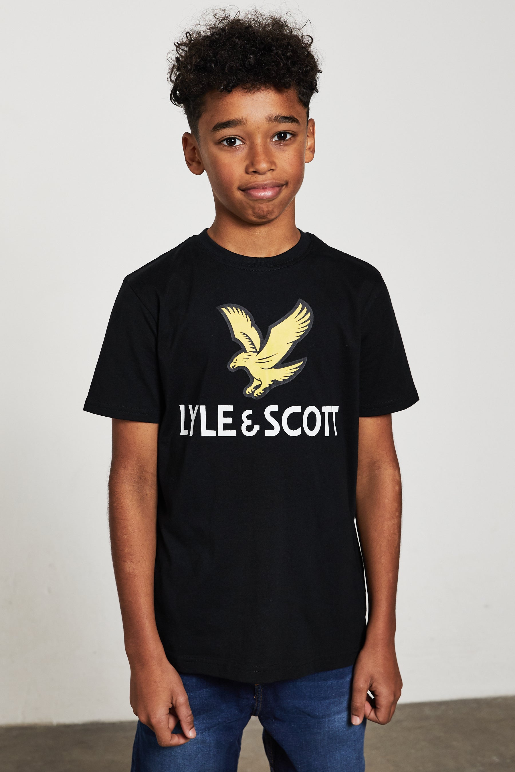 Lyle & Scott Boys T-Shirt - Short Sleeved with Eagle Logo